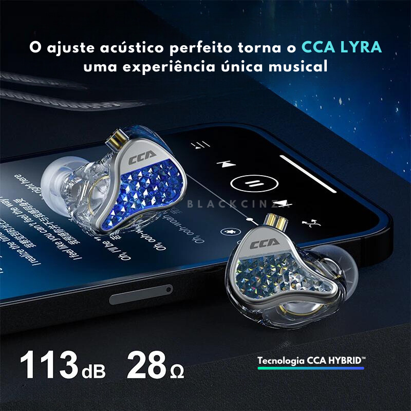 Fone de ouvido in-ear CCA LYRA