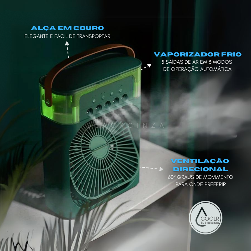 COOLR Climatizador De Ar Frio e Umidificador USB Silencioso 110V/220V ...