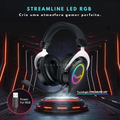 FIFINE H3 Headset Gamer LED RGB para PC / PS4 / PS5 / XBOX ONE / XBOX SERIES S/X