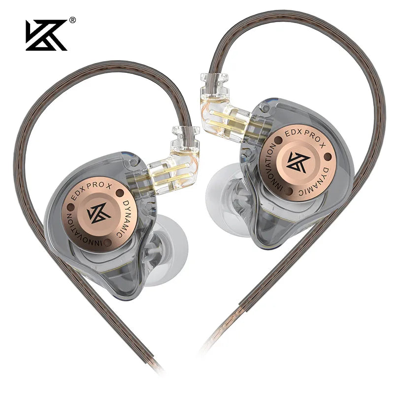 KZ EDX PRO X Fone de ouvido in-ear retorno de palco profissional hifi
