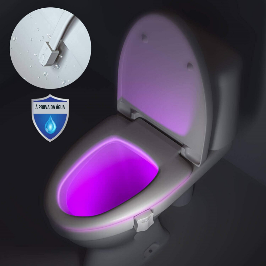 LED para vaso sanitário com sensor de movimento -  com até 16 Cores